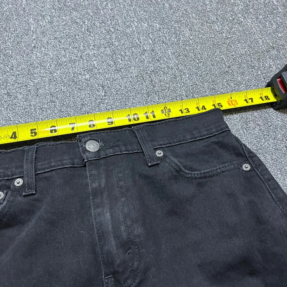 Levis 511 Slim Fit Jeans 30x30 Black Denim Pants Waterless